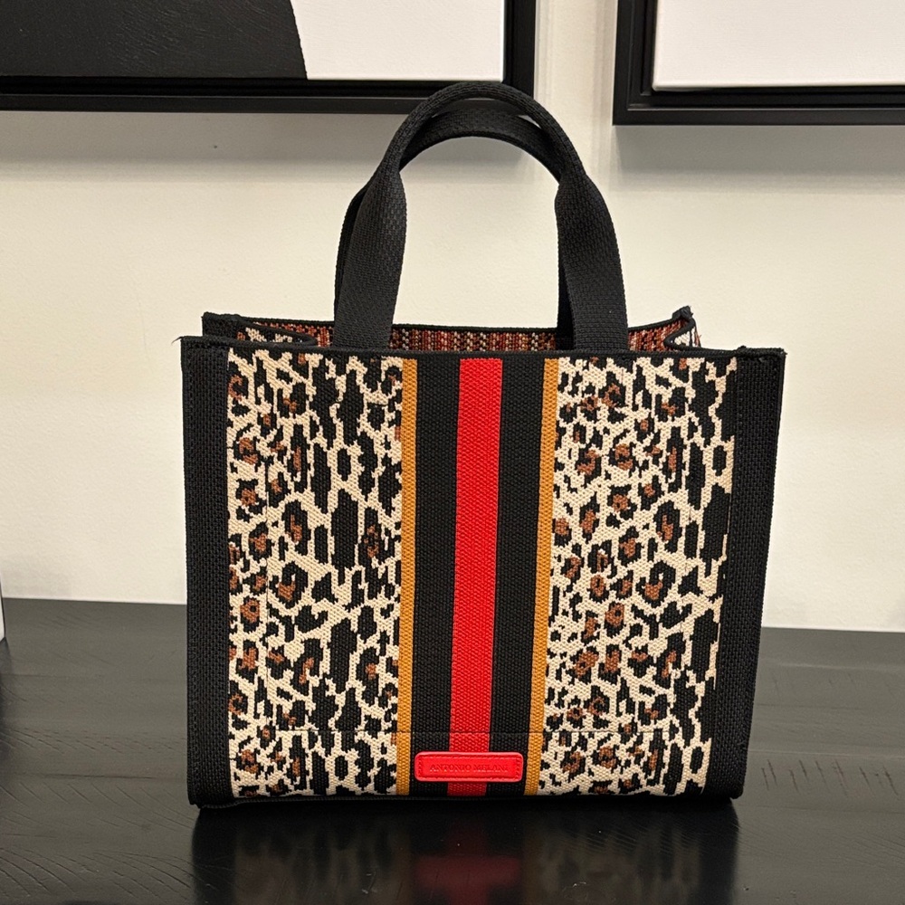 Antonio Melani Bag Broklyn Leapord Mini Tote Bag & Strap LIKE NEW